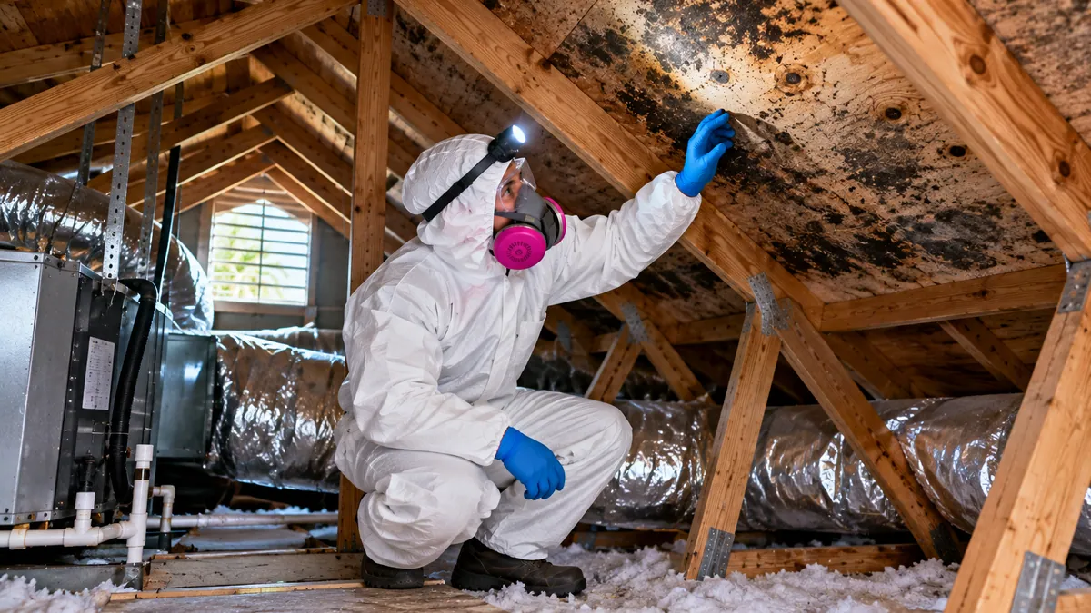 Attic Mold Removal in Lantana